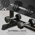 thumbnail image 4 of CoSoTower Flat Weight Bench with Dumbbell Rack, Padded Seat and Anti-slip Foot Pads for Home Gym Workout, 4 of 7