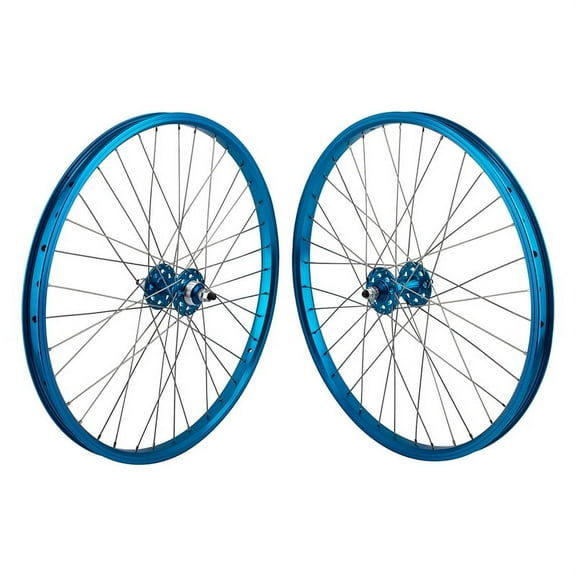 Se Bikes J24SG Wheelset 24in B/O 3/8inx100-110mm FW Rim Brake Clincher Blue