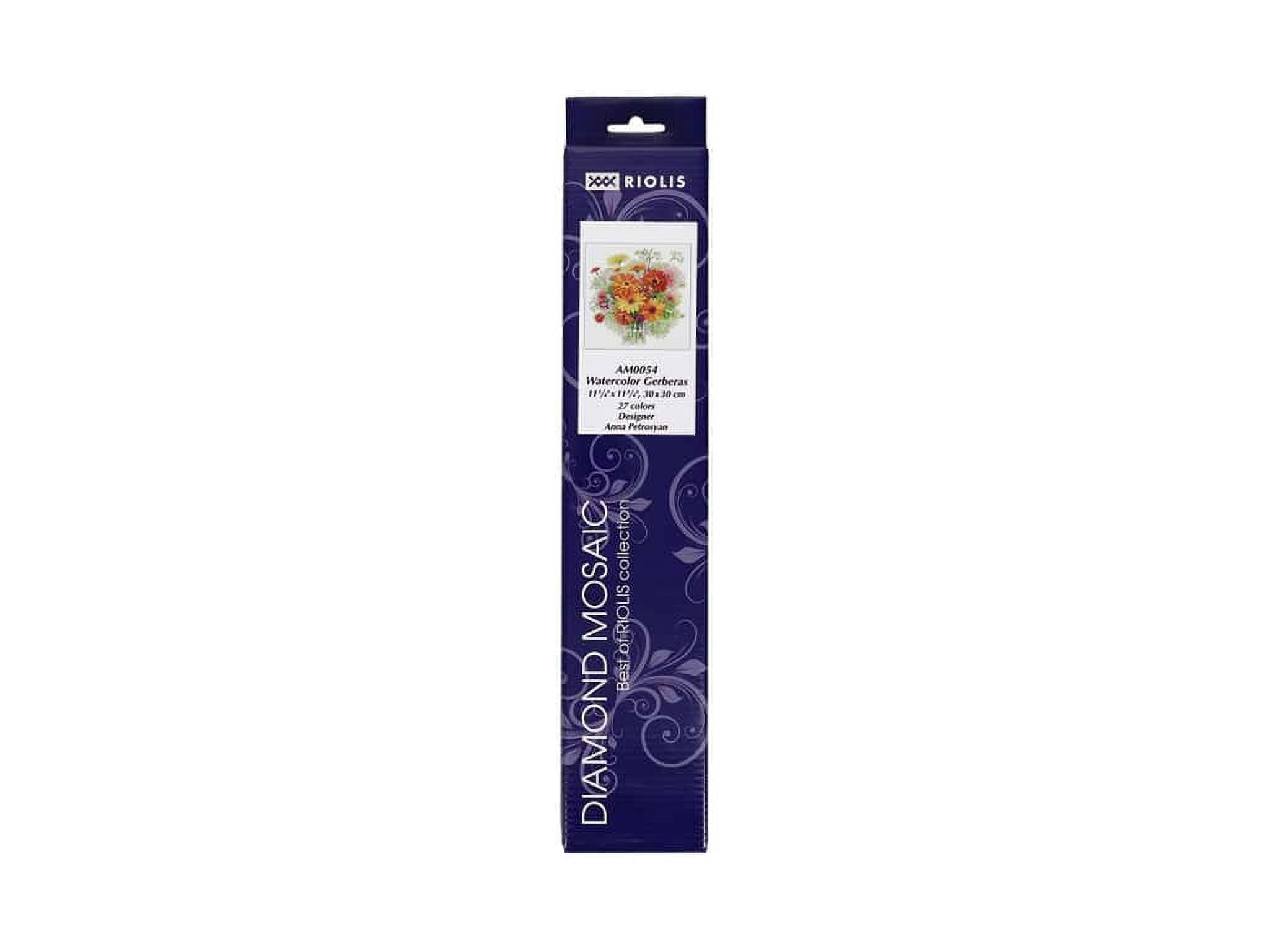 Riolis Diamond Mosaic Kit 11.75x11.75" Gerberas