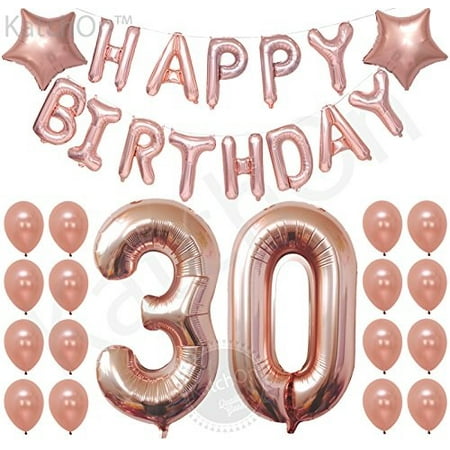 30th Birthday Decorations Rose Gold 30 And Happy Birthday Rose