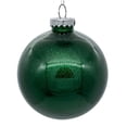 thumbnail image 1 of Vickerman N211524 Boule Transparente Pailletée Émeraude de 6 Po - 4 par Sac, 1 of 1