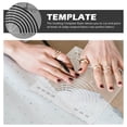 thumbnail image 6 of HOKARUA Quilting Ruler Acrylic Semicircle Patchwork Quilt Ruler DIY Craft Sewing Supply, 6 of 7