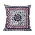 thumbnail image 7 of Holy Tie Die Flower Suede Zippered Pillow with Insert in Gray Orange 16 x 16, 7 of 7