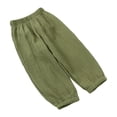 thumbnail image 5 of PIWHJQK Boys Girls Long Pants Loungewear Pants Kids Solid Cotton Gauze Pants Repellent Lightweight Long Pants, 5 of 6