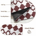 thumbnail image 6 of Retro Boho Area Rugs 5'x8', Washable Small Throw Rugs for Classroom Bedroom, Dark Red Geometric Pattern Rhombic Bohemia Indoor Outdoor Rug Non-Slip Low Pile Carpet Runner Reversible Floor Mats, 6 of 8