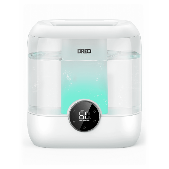 Dreo 6L Top Fill Humidifiers for Bedroom, 60H Runtime, 28 dB Quiet Supersized Cool Mist Humidifiers for Large Room, Air Humidifier for Home, Baby, Plant, Indoor, Night Light, Ultrasonic