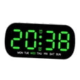 thumbnail image 3 of deevoka Digital Alarm Clock 5 Level Adjustable Brightness for Dorm NightStand Office Green, 3 of 9