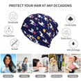 thumbnail image 5 of Vsdgher Lama in Space Slouchy Beanie Hat for Men/Women, Skull Cap Chemo Cap Night Sleeping Cap, 5 of 8