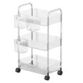 thumbnail image 1 of Luzkey Makeup Organizer Vanity Organizer Holder Display Shelf Makeup Shelf Organizer Household Snack Storage Rack for Table Sundries 3 layers, 1 of 8