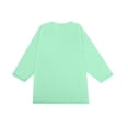 thumbnail image 5 of Gaukiv Men's Three Quarter Sleeve Shirts Raglan Crew Neck Shirts Solid Color Baseball Tops Light Green M, 5 of 7