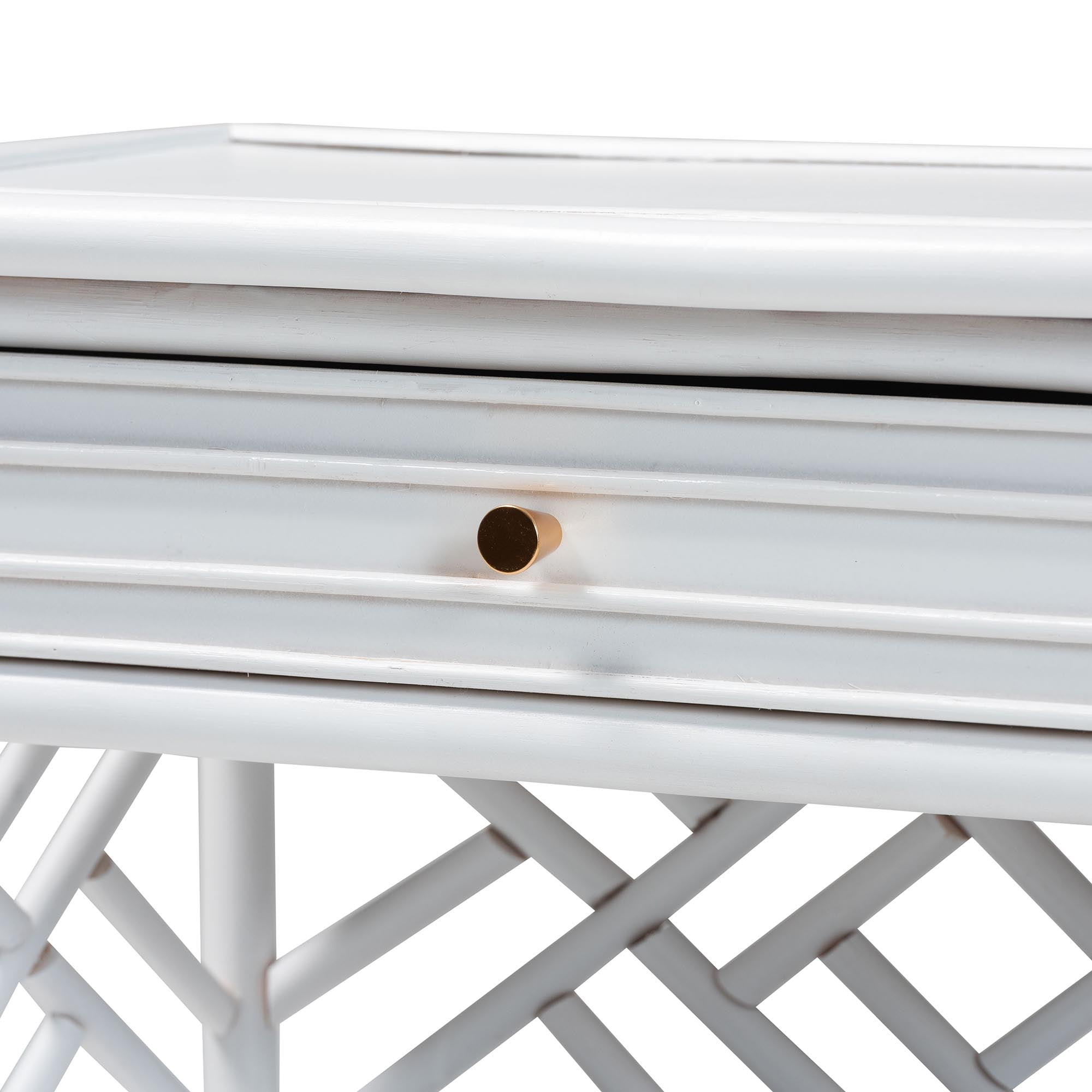 bali & pari Tiaret Coastal Nightstand, 1-Drawer, 24"W, White