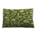 thumbnail image 1 of Ahgly Company Patterned Indoor Rectangular Dark Yellow Green Lumbar Throw Pillow, 13 inch by 19 inch, 1 of 5