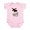 Petal Pink, variant on CafePress - Maine Moose Infant Bodysuit - Baby Light Bodysuit, Size Newborn - 24 Months