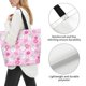 thumbnail image 3 of Balery Sunflower Rabbit Bolsa Tote Estilo Estético con Cremalleras, Bolsa de Hombro, Bolsa de Compras Grande y Plegable, 3 of 8