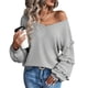 thumbnail image 1 of Blusa suelta de manga larga para mujer, blusa de manga larga con escote en V para mujer, blusa de manga larga para mujer, blusa de manga larga con escote en V para mujer, calidad superior, 1 of 6