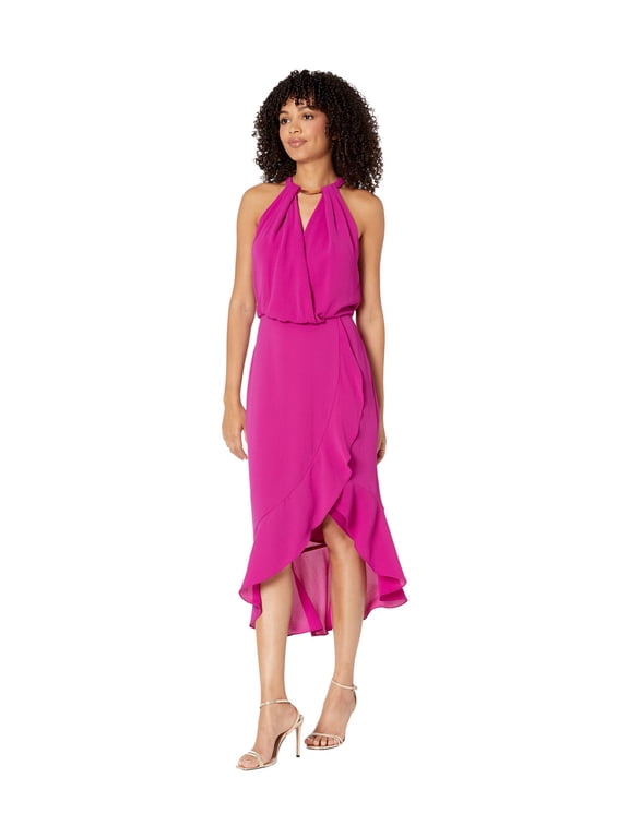 Midi Crepe Ruffle Blouson Orchid 14