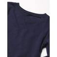 thumbnail image 4 of The Children's Place girls Uniform Active French Terry Sweatshirt Shirt, Tidal, X-Small US, 4 of 4