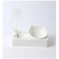 thumbnail image 1 of Cuencos para Gatos Pequeños CHAO de Color Blanco, Cuenco Elevado, Antivómitos con Inclinación de 15 Grados, Dispensador Automático de Agua, 1 of 5