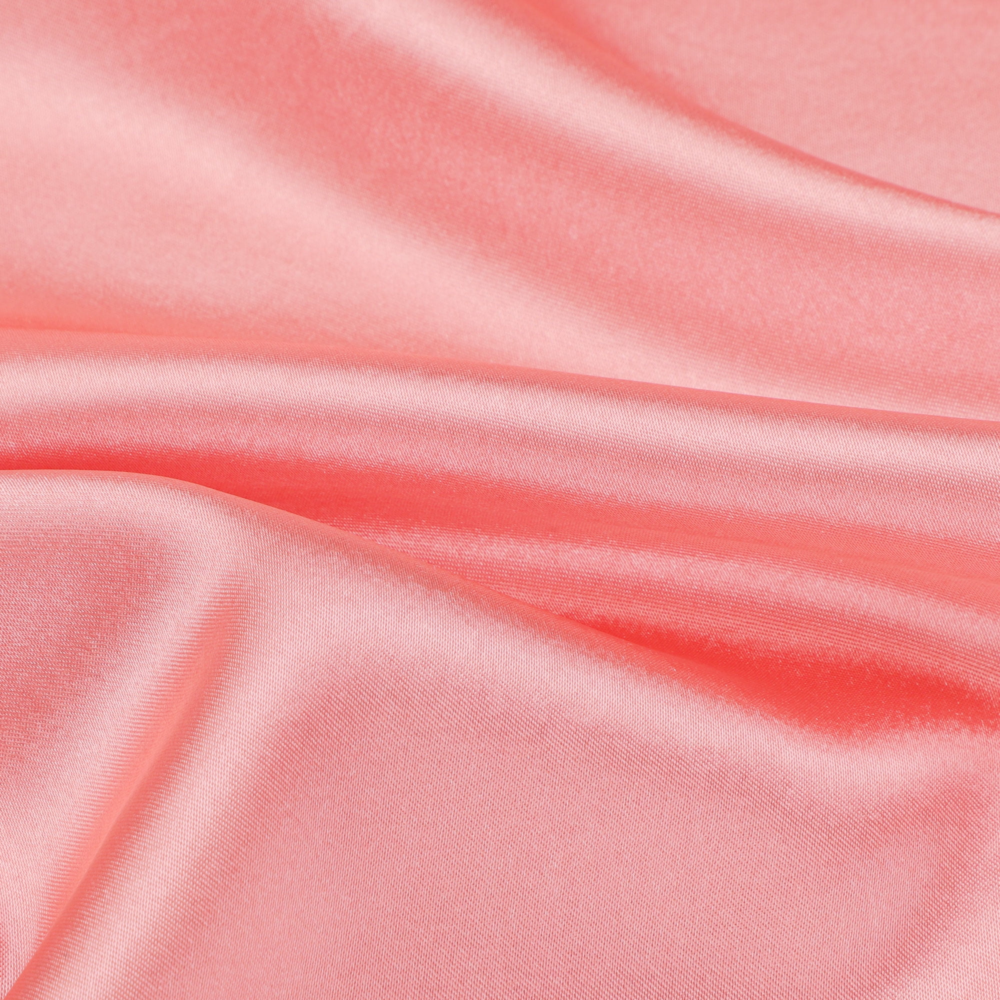 Unique Bargains Satin Ruffle Envelope Closure Pillowcases Set of 2 Light Coral 20"x30"