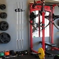 thumbnail image 5 of VANROUG Barbell Storage Rack, Vertical Hanging Barbell Rack, Heavy Duty Wall Mounted Barbell Holder, Olympic Wall Mount Barbell Holder Space Saving Bar Holder Suitable for Garage, Gym, Home Fitness, 5 of 6