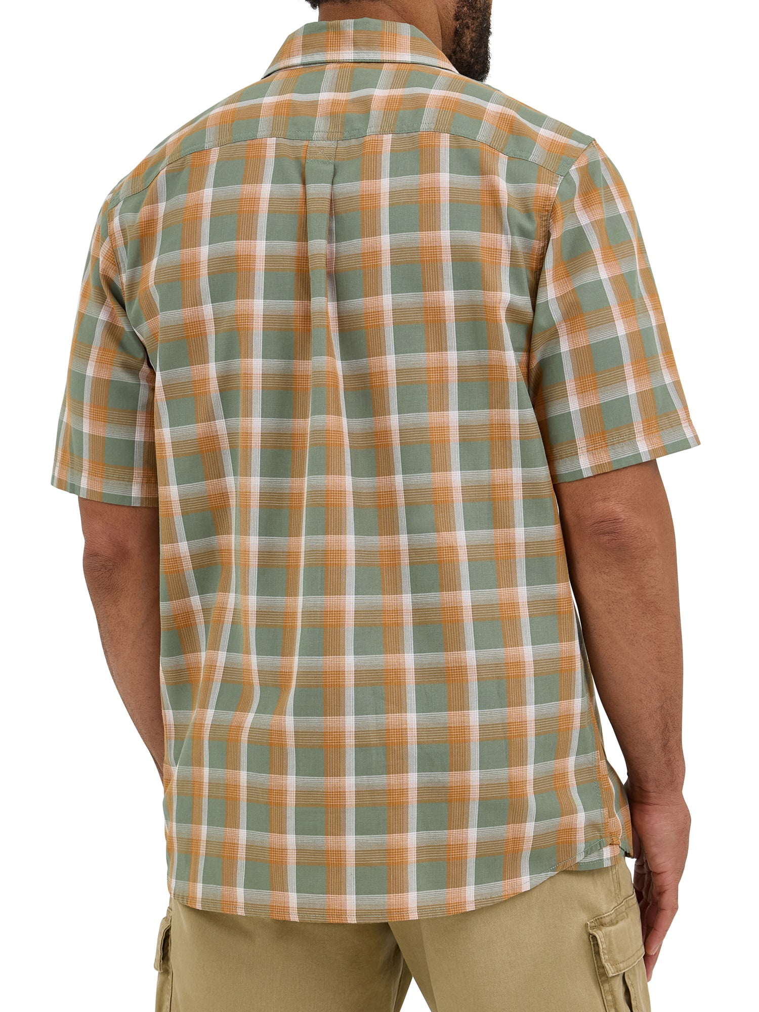 Wrangler® Men's Relaxed Stretch Poplin Shirt