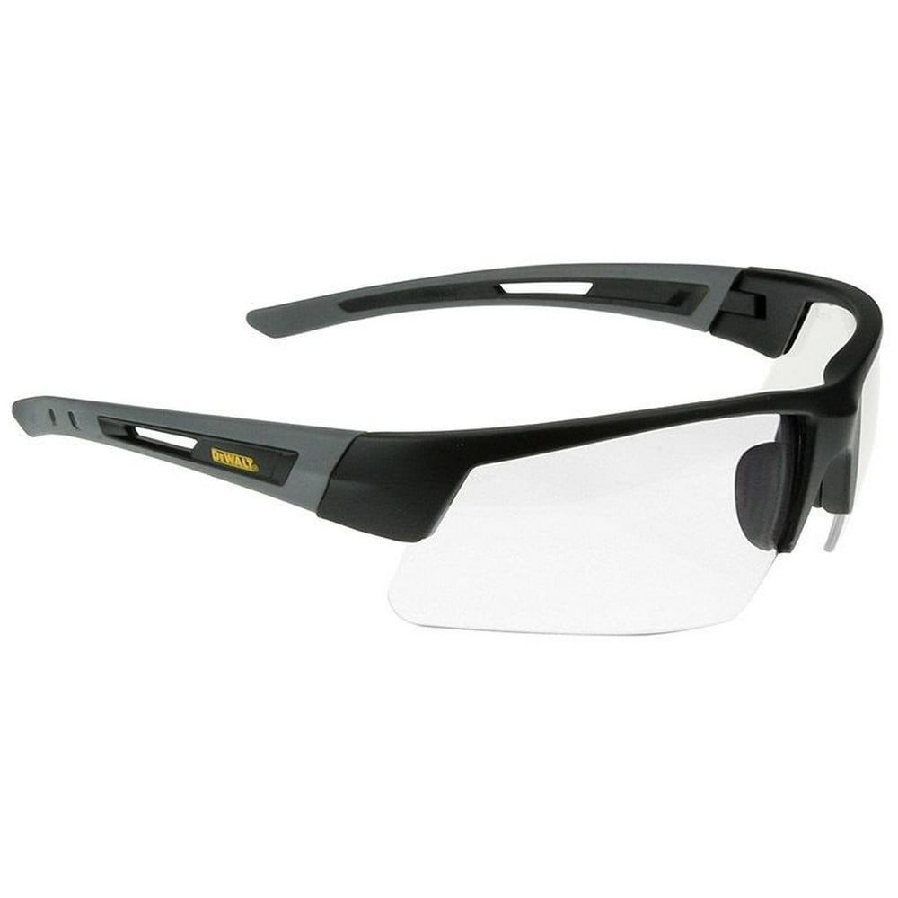 DeWalt Crosscut Safety Glasses with Black/Gray Frame and Clear Lenses