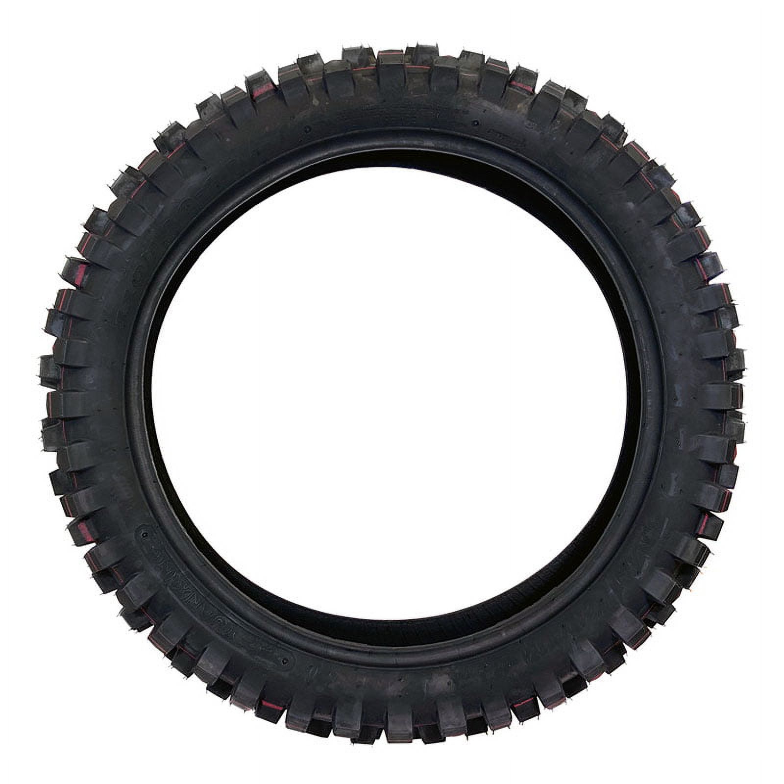Motorcycle Dirt Bike Tire 110/100-18 Front or Rear Off-Road Knobby Tread (Model P154)