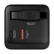 Verbatim 65-Watt GaN Charger with Retractable Cable