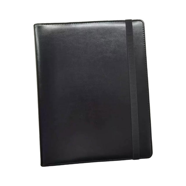 Carpeta de transporte de tarjetas coleccionables, libros de tarjetas, cuero PU para tarjetas de juego, tarjetas deportivas, carpeta de colección de , negro Hugo Carpeta de transporte de tarjetas