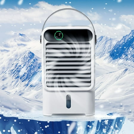 

Fesfesfes Portable Air Conditioner USB Personal Mini Air Conditioner With 3-Speed With LED Light Water Circulation Air Conditioner Fan For Home Office Bedroom