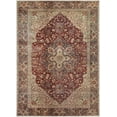 thumbnail image 3 of Mark&Day Washable Rugs, 2x3 West Peoria Traditional Burgundy Area Rug, Red Blue Brown Carpet for Living Room, Bedroom or Kitchen (2' x 2'11", Machine Washable), 3 of 10