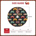 thumbnail image 2 of Rateoe Retro Video Game Pattern Christmas Tree Skirt with Ties , Christmas Tree Decorations, Farmhouse Christmas Decor Xmas Holiday Decorations-30", 2 of 6
