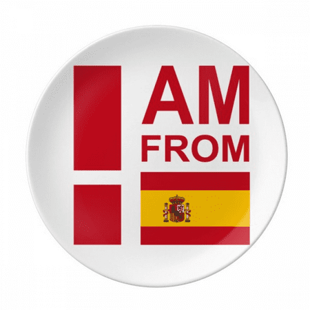 

I Am From Spain Plate Decorative Porcelain Salver Tableware Dinner Dish