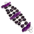thumbnail image 2 of Amethyst Gemstone Handmade 925 Sterling Silver Bracelet 7-8", 2 of 2