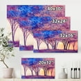 thumbnail image 4 of Designart ' Colorful Blue Trees Abstract Forest Landscape ' Modern Canvas Wall Art Print, 4 of 4