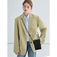 thumbnail image 4 of EEEkit Woven Phone Crossbody Bag for Unisex, Stylish & Durable, Waterproof PU Leather, Black, 4 of 6