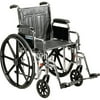 Sentra 20" Desk Arm Wheelchair Swingaway With Foot Rest Black 1/CS