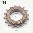 thumbnail image 1 of 16/18/20T 35Mm 1/2 Pouces X 1/8 Pouces Pignon de Vélo à Roue Libre 16T, 1 of 9
