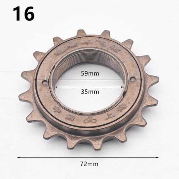 16/18/20T 35mm 1/2" x 1/8" Freewheel Bicycle Single Cog Sprocket