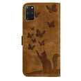 thumbnail image 6 of Wallet Case Designed for Samsung Galaxy S20 Plus for Women,Flip Folio Cover with Butterfly Embossed PU Leather Kickstand Credit Card Holder Slots Magnetic Wrist Strap Phone Case, Brown, 6 of 13