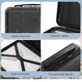 thumbnail image 5 of Starlink Mini Hard Carrying Case Waterproof Travel Storage Box For Starlink Mini Kit Black Abs Protective Case 32.9X29.6X16.6Cm, 5 of 9