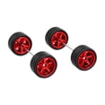 thumbnail image 4 of lionlar 2 Pcs 1/64 Roues et Pneus de Voiture RC Professionnels pour Modèles de Voitures RC Camion Adultes Rouge, 4 of 9