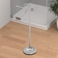 thumbnail image 5 of Gatco 1505PN Floor S-Style Towel Stand, Polished Nickel, 5 of 7