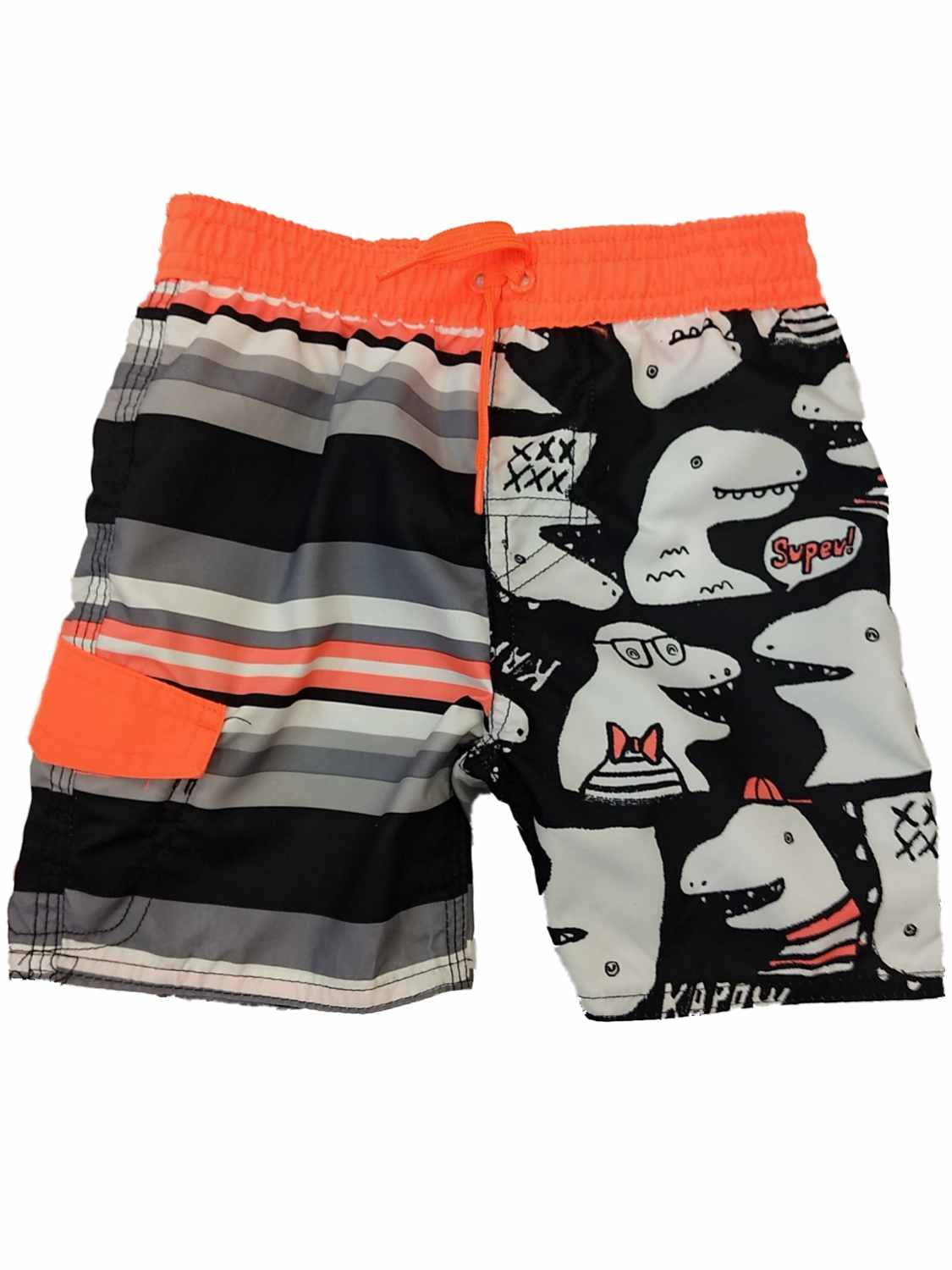 NWT Toddler Boys Op Red Skeleton Swim Suit Trunks New Beach Wear Fun Bottom