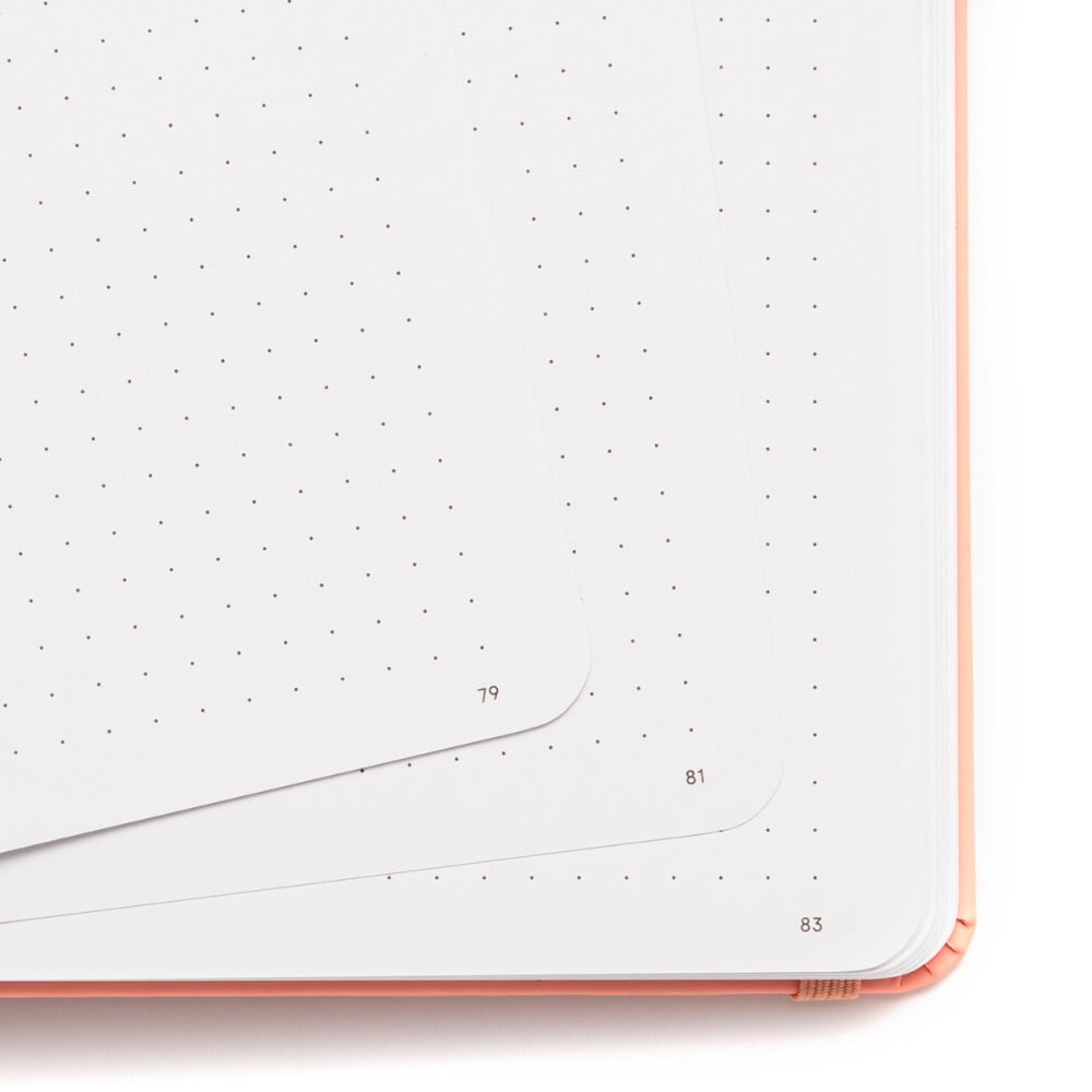 Yop & Tom - Bullet Dot Grid Journal Extra Thick Paper 160 GSM - Hardback A5 - Forest Green Humingbird