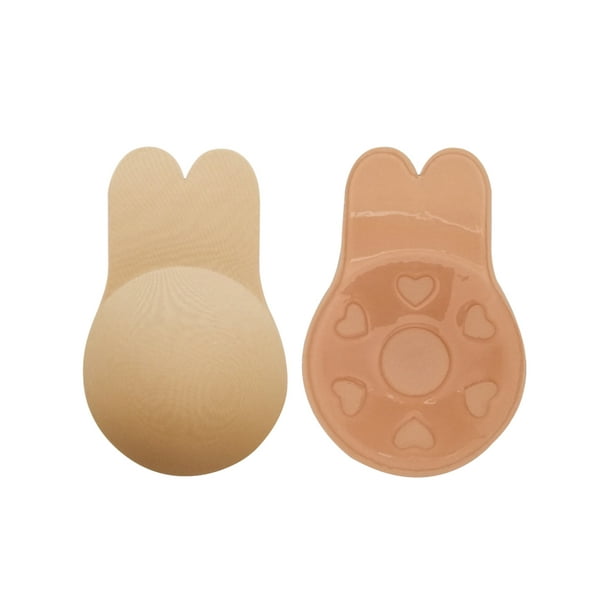 SAYFUT Womens Lift Nipple Covers Cute Rabbit Strapless Bra Push up