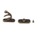 thumbnail image 1 of Gancho de cierre antiguo, 12 ganchos decorativos antiguos para joyería con tornillos adaptados para la perfección, 1 of 3