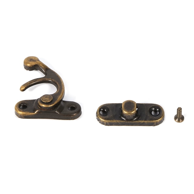 Gancho de cierre antiguo, 12 ganchos decorativos antiguos para joyería con tornillos adaptados para la perfección