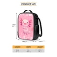 thumbnail image 5 of Yuyamidu Axolotl Backpack for Kids with Lunchbox 3rd Grade Elementary School Bag and Lunch Bag Pencil Case Water Bottle Pouch Cute Children Bookbag Set of 4 Pink Book Bag for Girls 6-8, 5 of 7