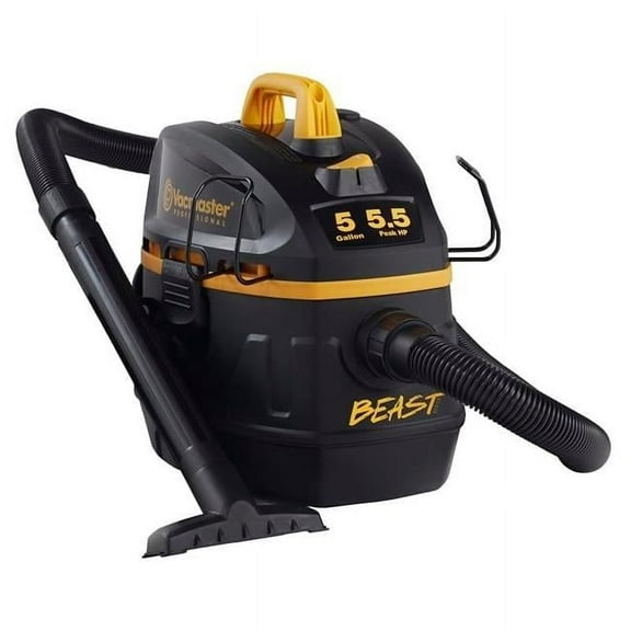 Excellent Appliances EX3865304, 5 Gallon, 5.5 CFM, 6 HP, Corded, Wet/Dry Vacuum Cleaner, Black with Accessories Included